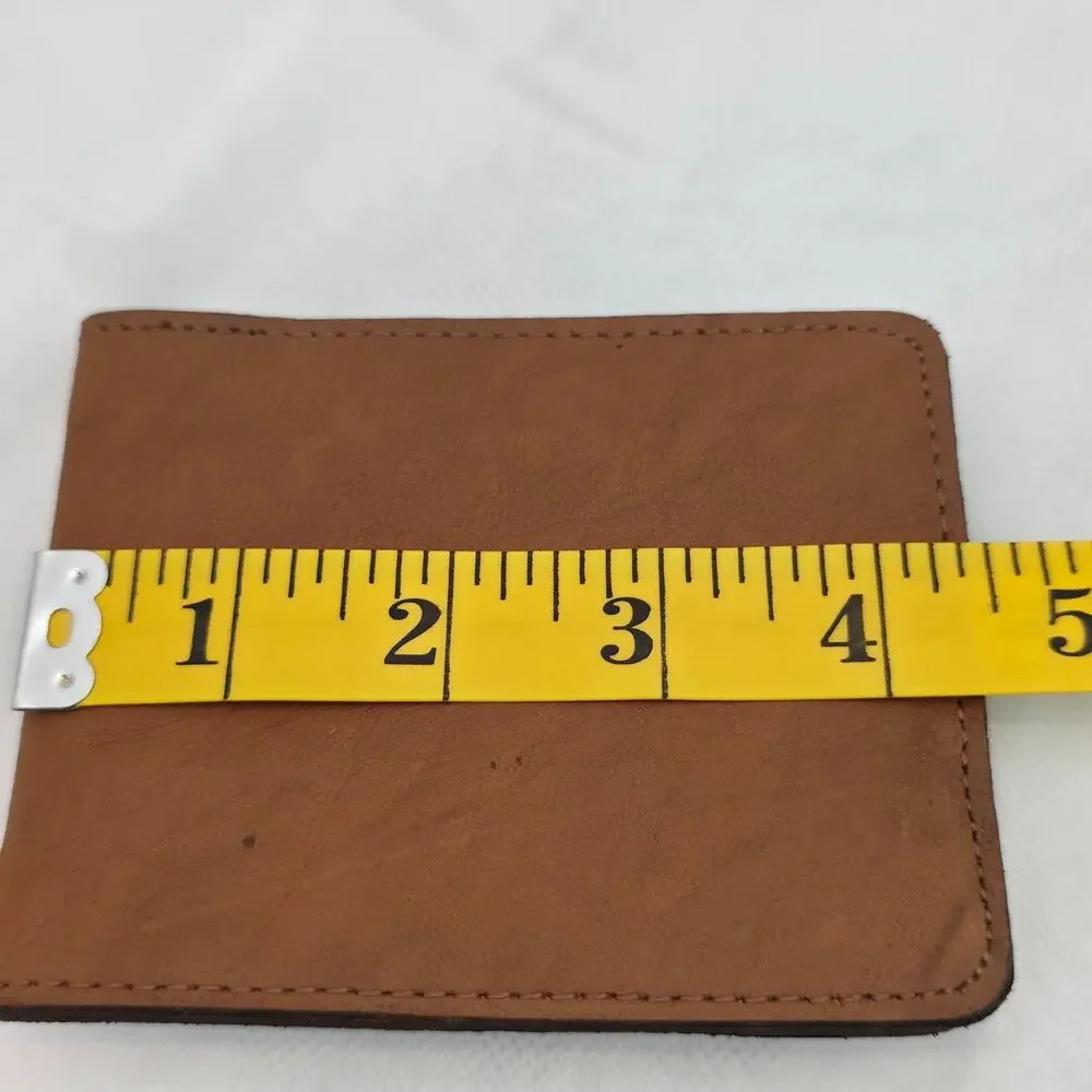 VTG 1988 Marlboro Saddleman's Wallet Leather Bifold Brown New Old Stock Brazil